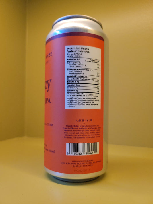 Field House Hazy Juicy N/A IPA