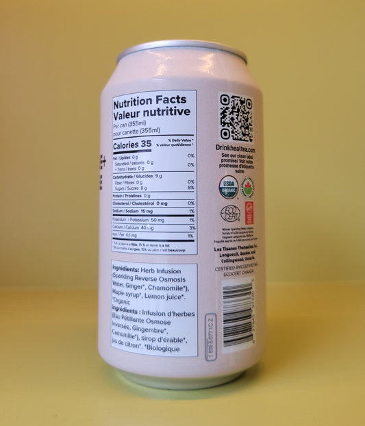 Healtea Ginger + Chamomile Sparkling Tea