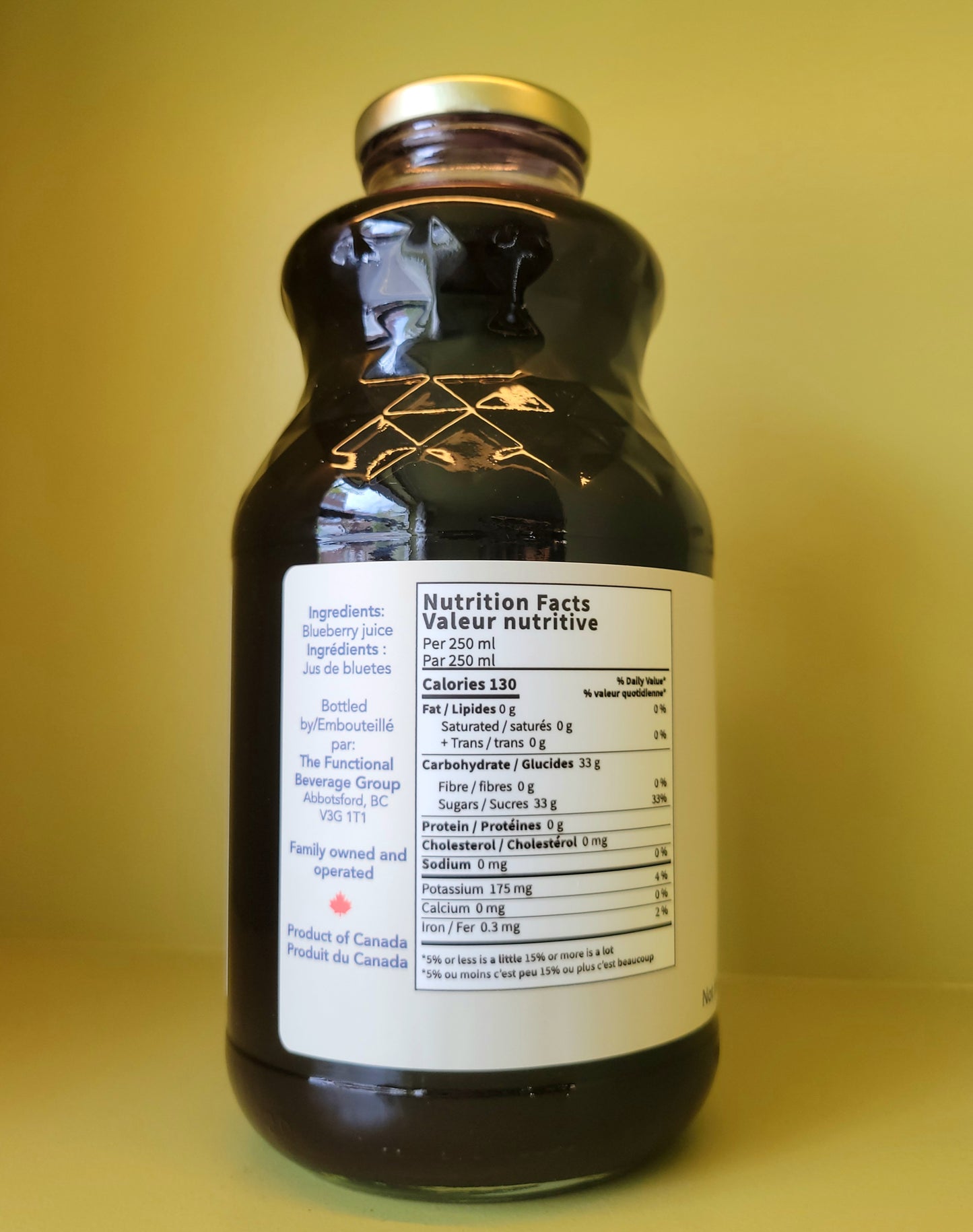 Fraser Valley Juice Press 100% Blueberry Juice