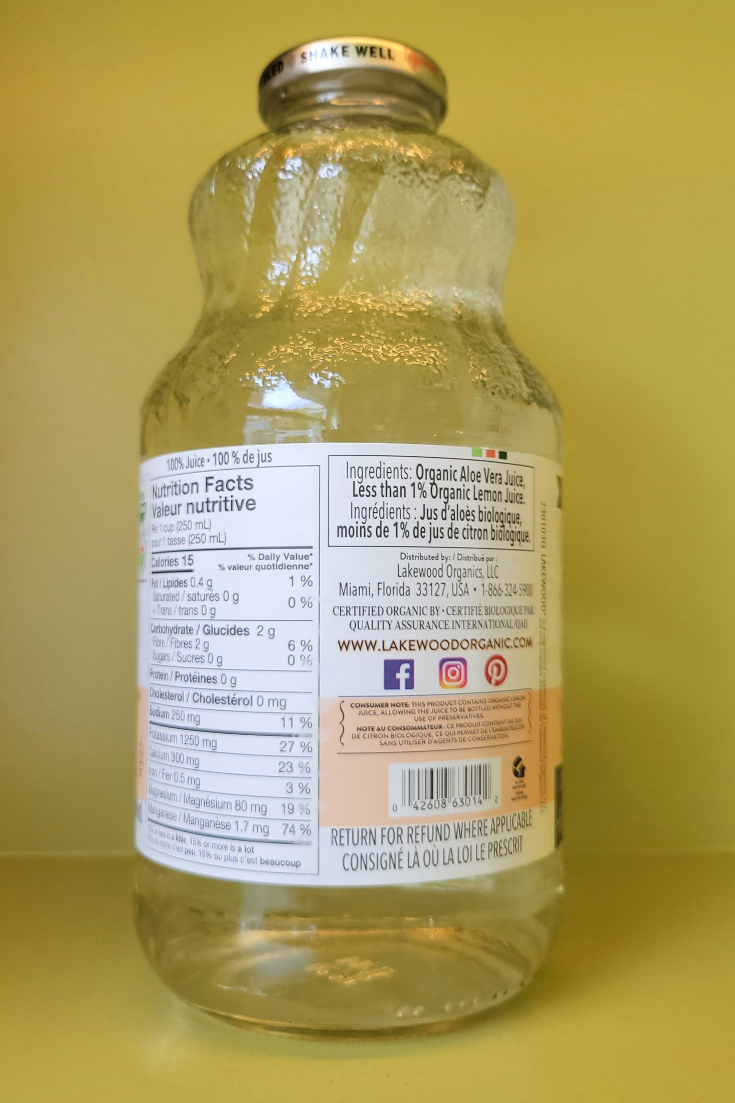Lakewood Pure Aloe Juice