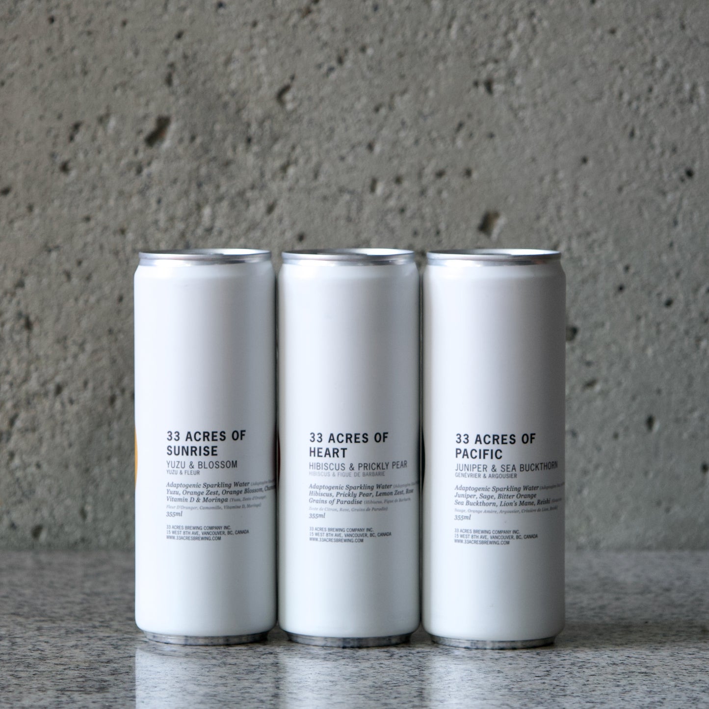 33 Acres of Pacific Adaptogenic Sparkling Water