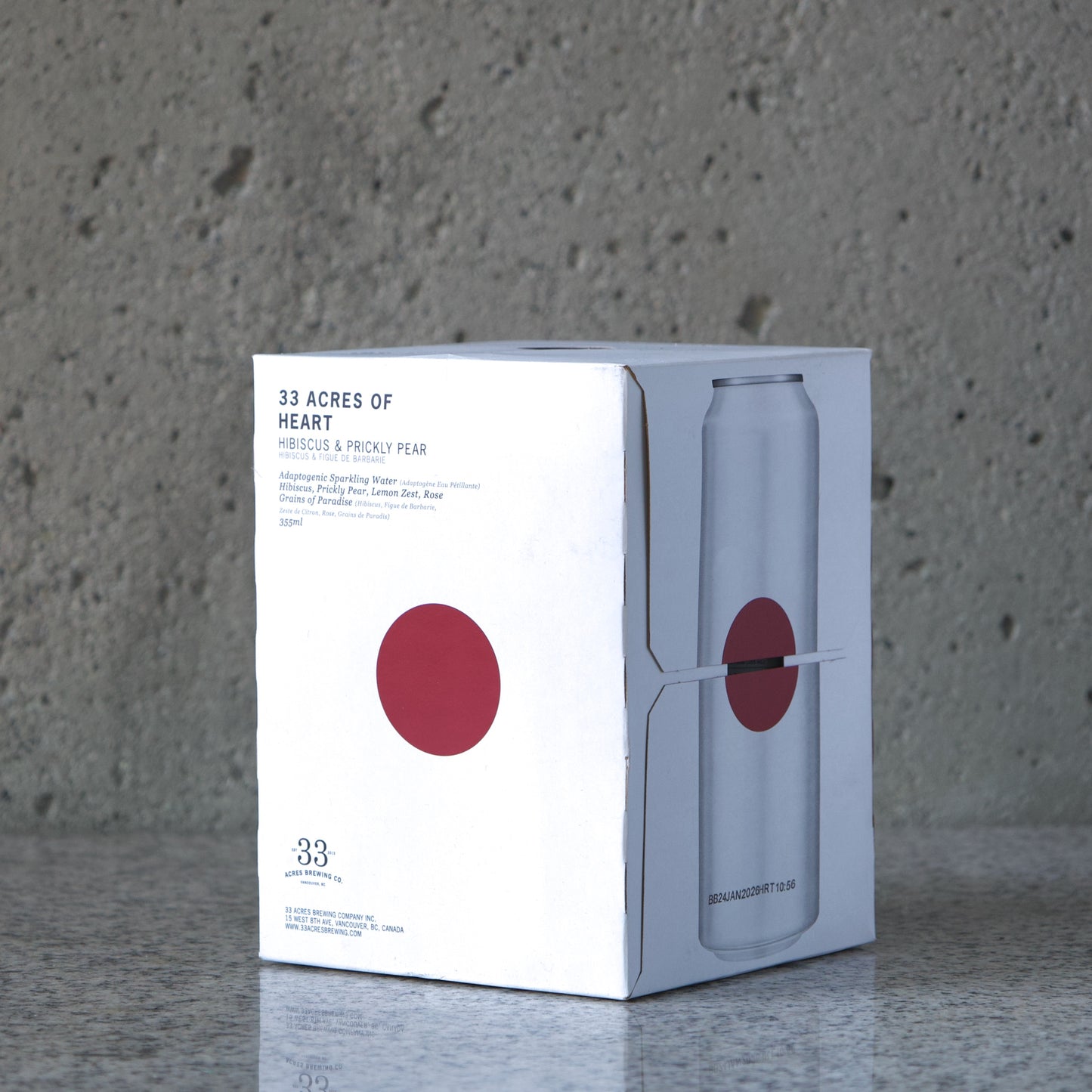 33 Acres of Heart Adaptogenic Sparkling Water
