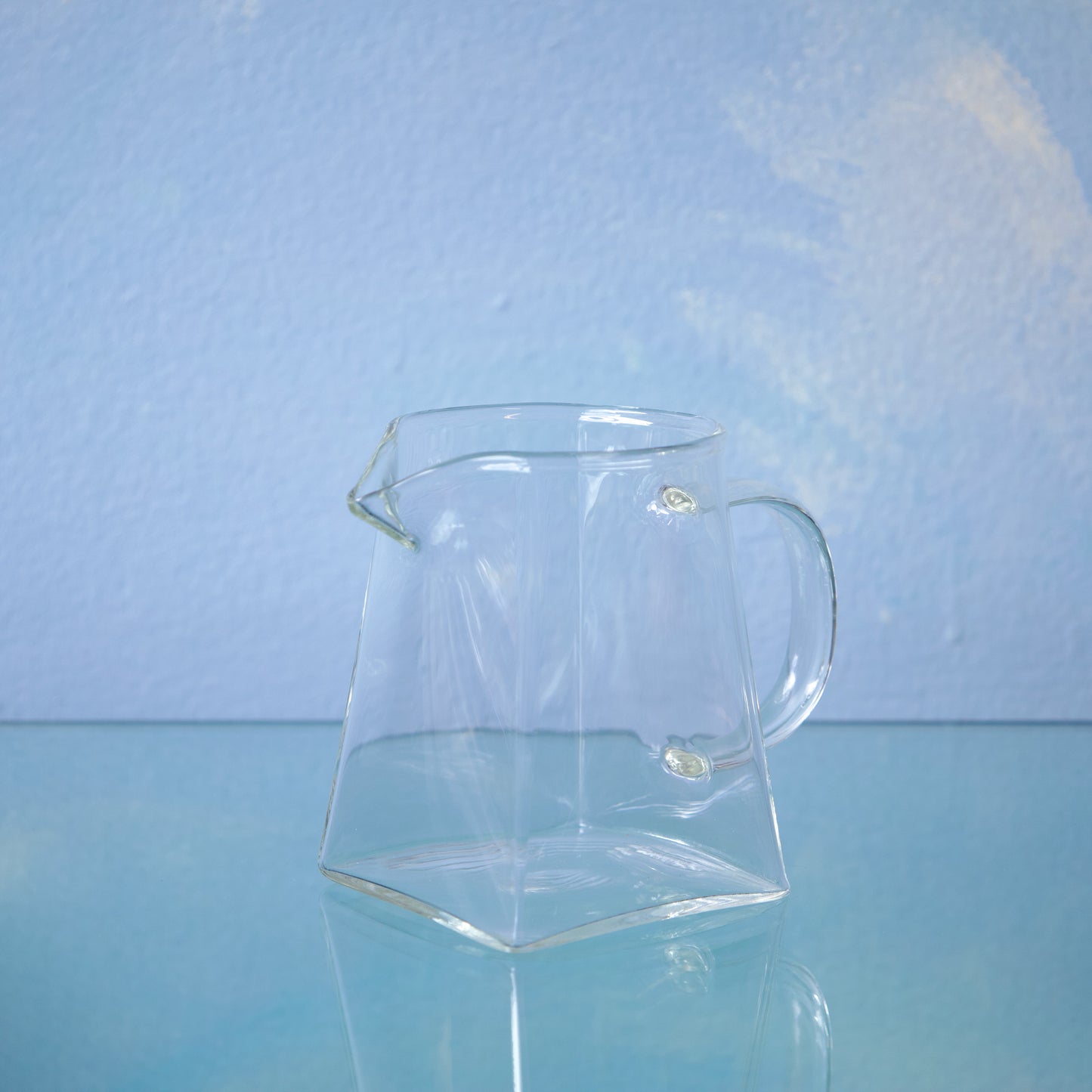 Glass Tea Pitcher - Big Trapezoid