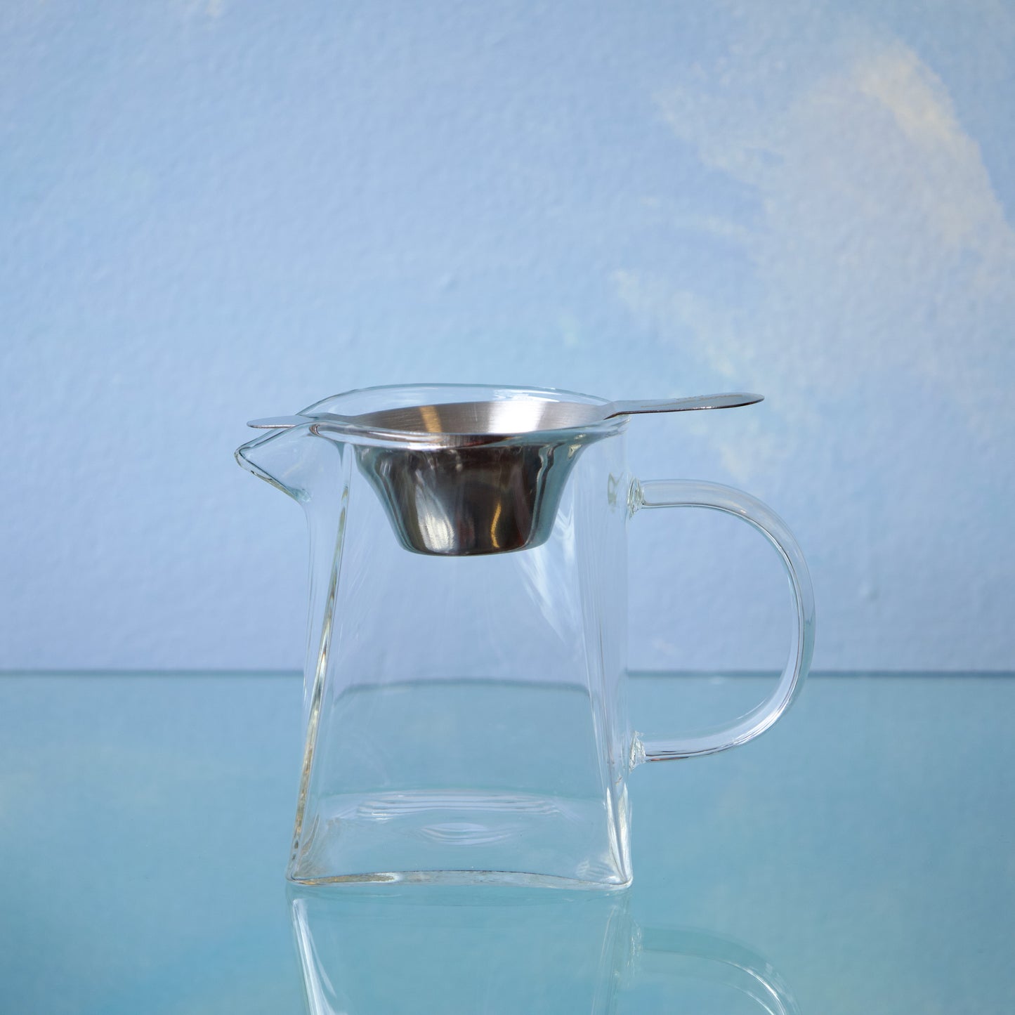 Glass Tea Pitcher - Big Trapezoid