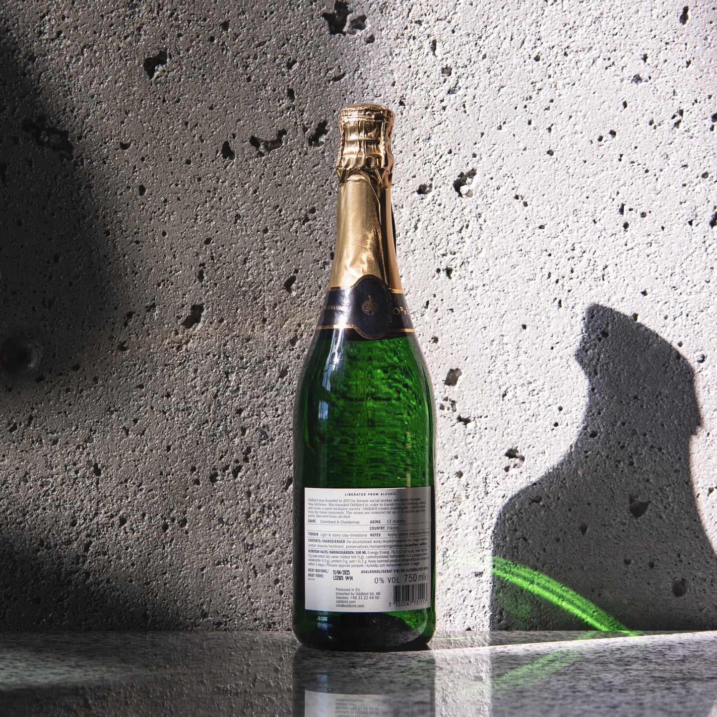 Oddbird 'Blanc de Blanc' De-alcoholized Sparkling Wine