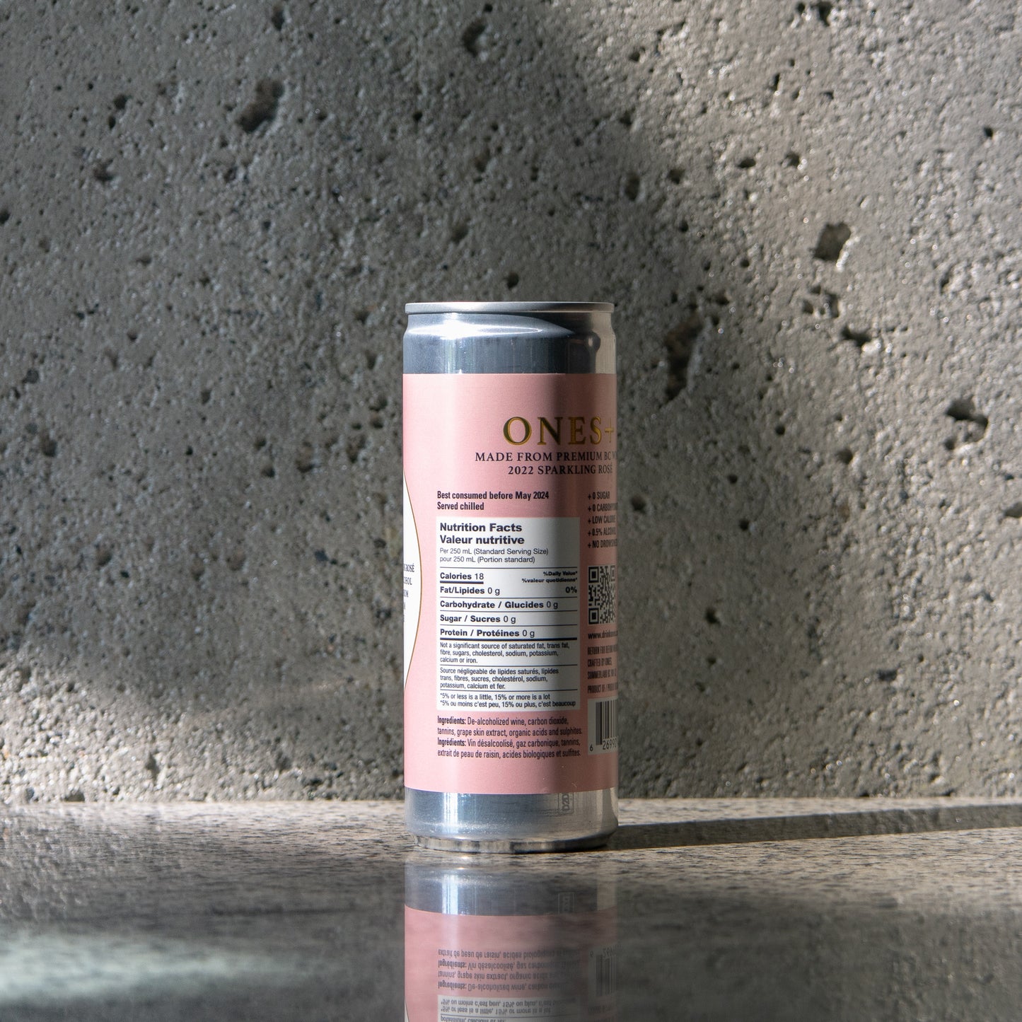 ONES+ 2022 Sparkling Rosé in cans