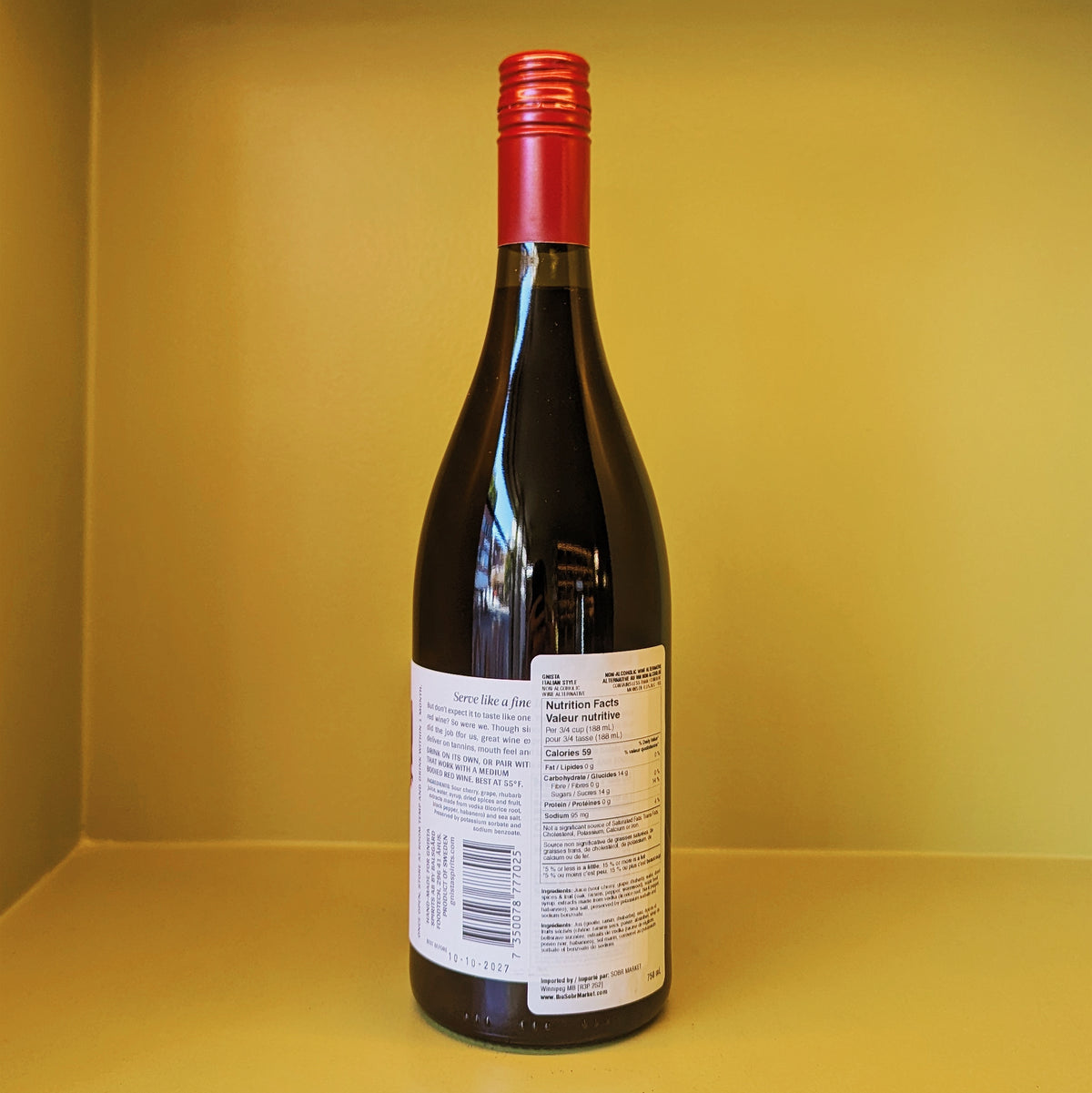 Gnista Italian-Style Non-Alc Wine Alternative
