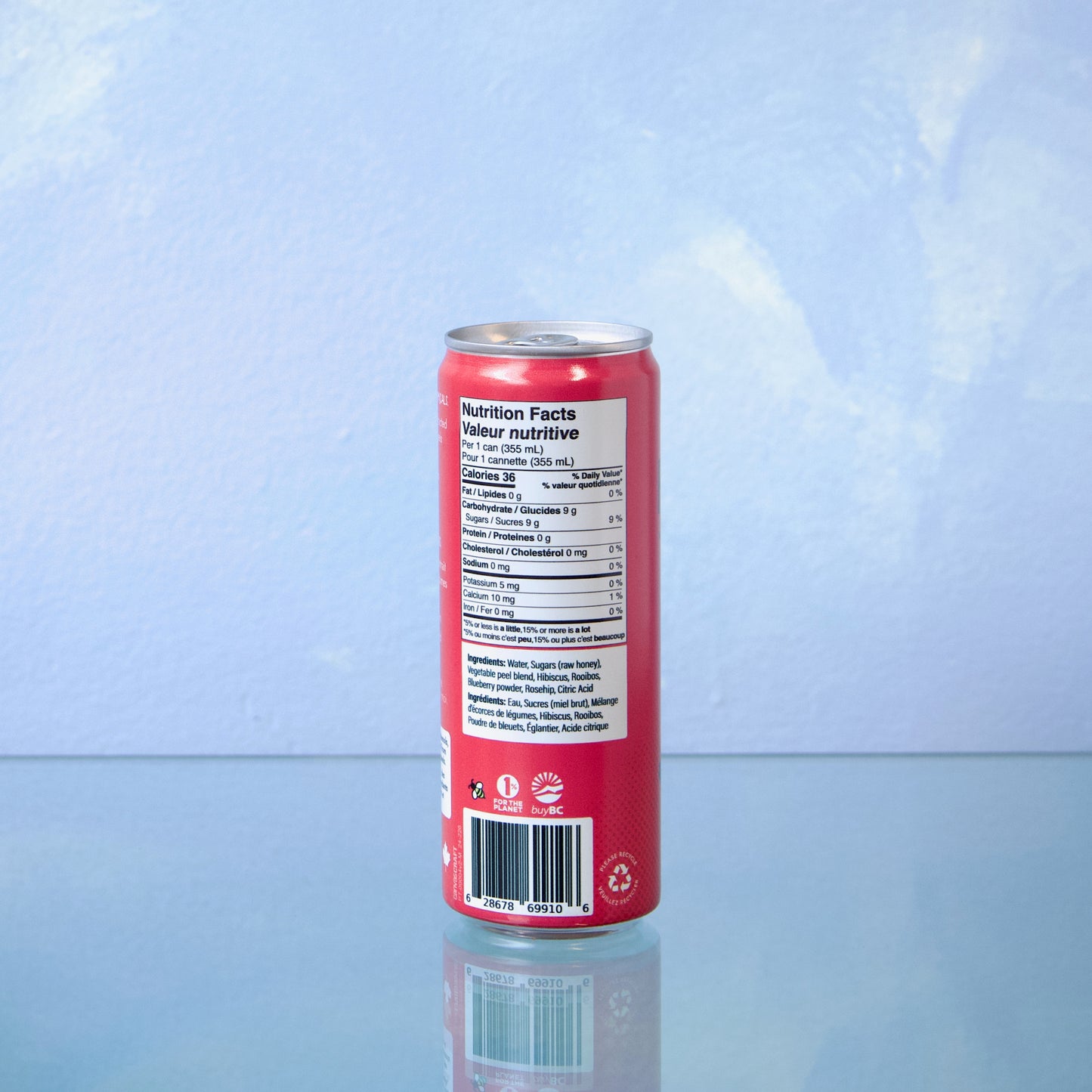 PeelTEA Berry Hibiscus Caffeine-Free Iced Tea