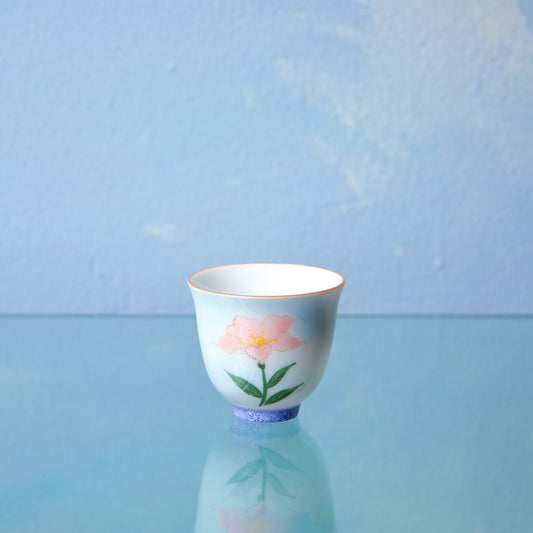Porcelain Teacup - 'Pink Flower' 50ml