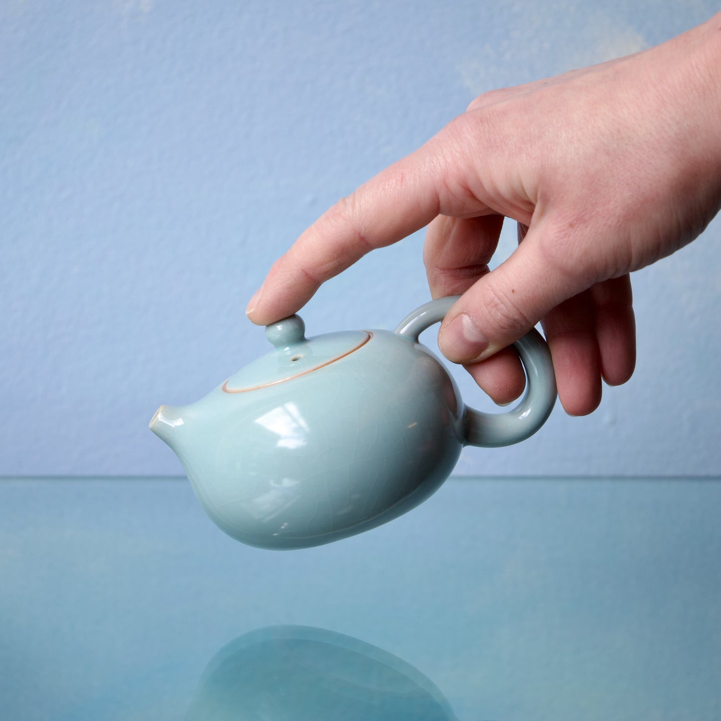 Azure Ruyao-Glazed Xishi Teapot 140ml