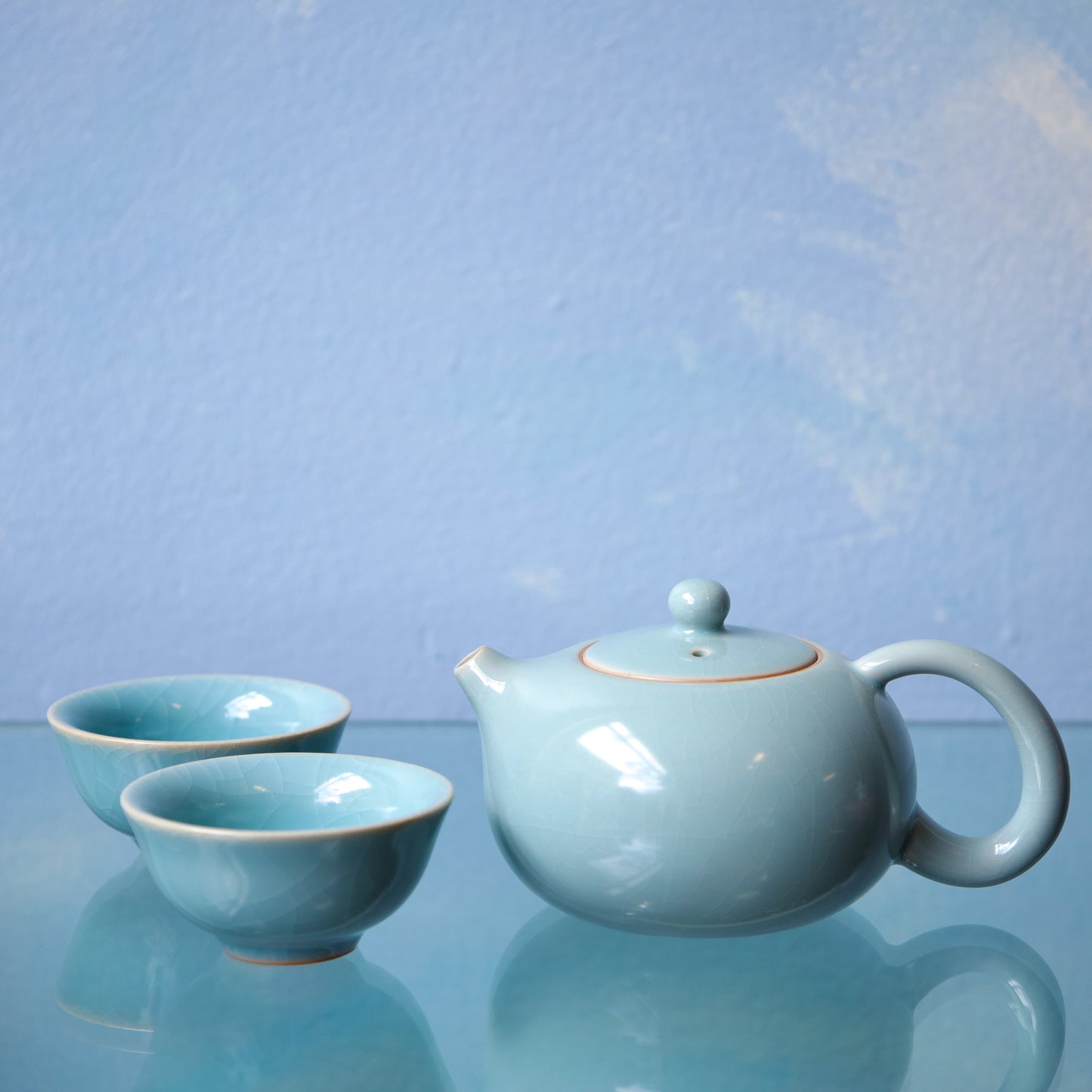 Azure Ruyao-Glazed Teacup 45ml