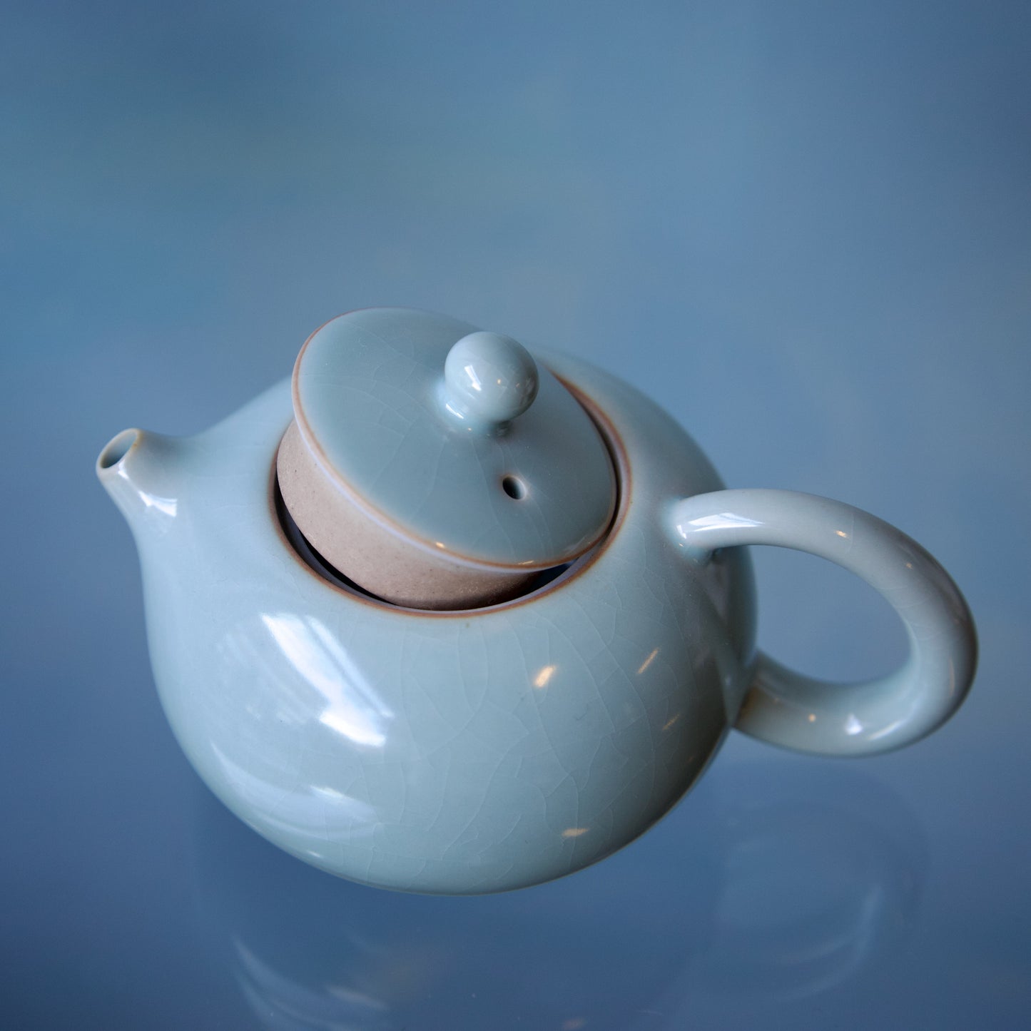 Azure Ruyao-Glazed Xishi Teapot 140ml