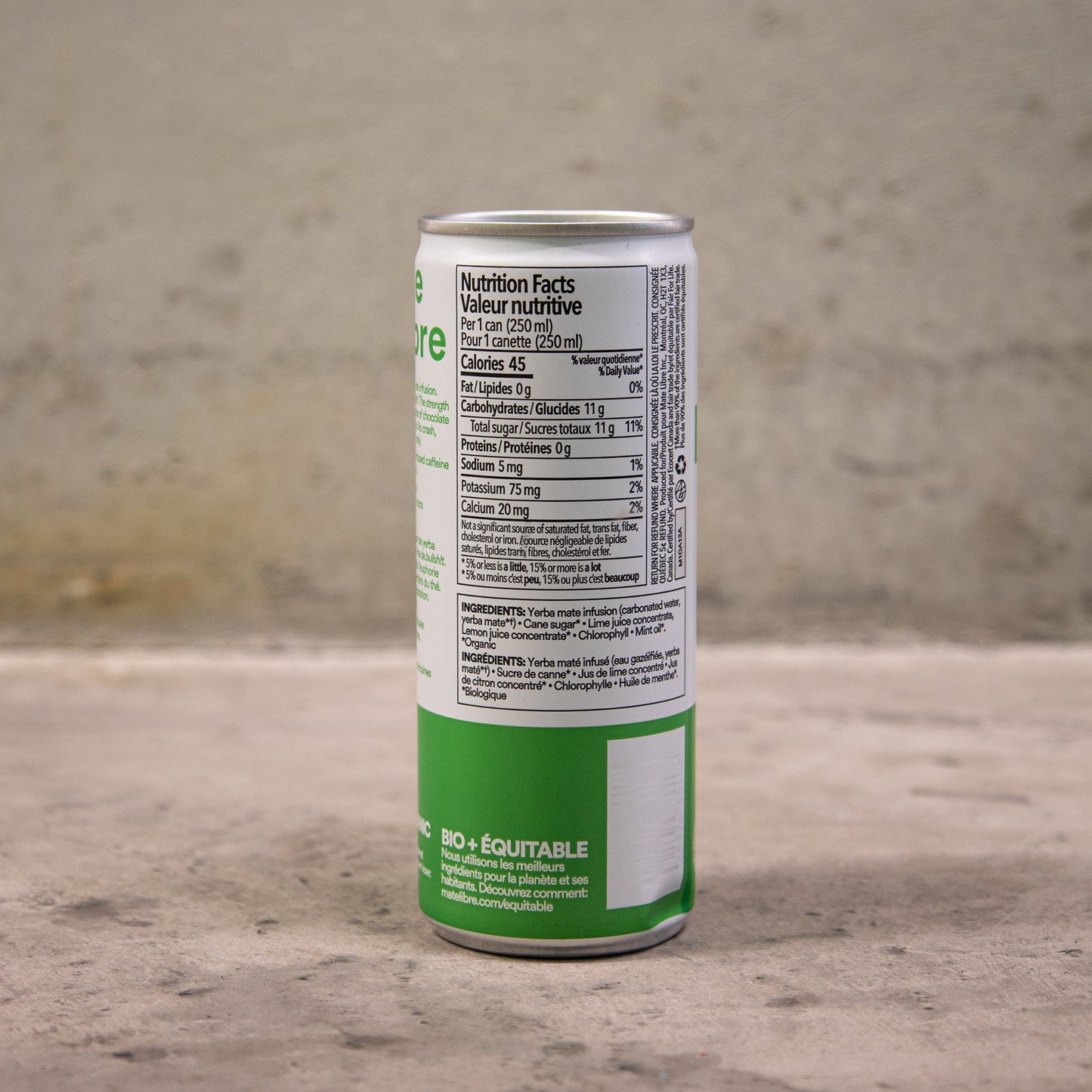 mate libre 'lime + mint' Yerba Mate energy drink