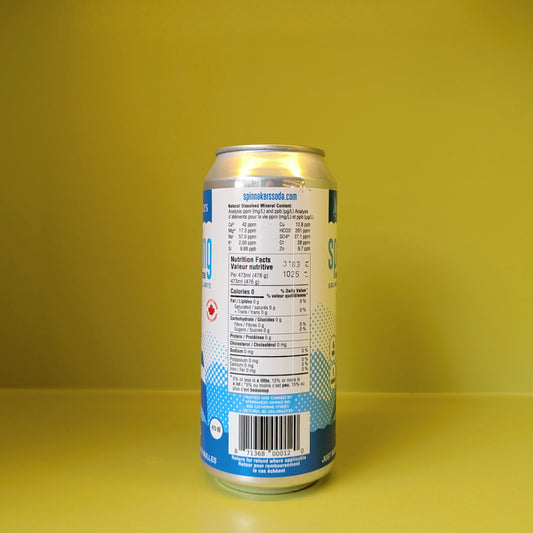 Spinnaker's mineral water nutritional facts (no sugar, good minerals)