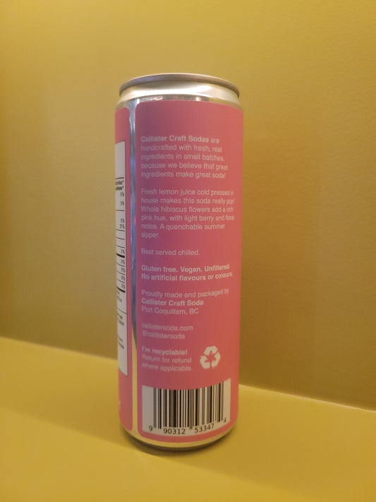 Callister Craft Soda - Hibiscus Lemonade
