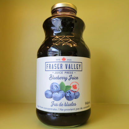 Fraser Valley Juice Press 100% Blueberry Juice
