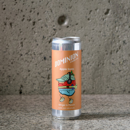 Dominion Cider Co Apple Soda - Ginger & Peach