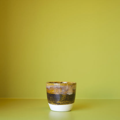 Earth Tone Glaze Tea Cups by Dustin Ryan Yu