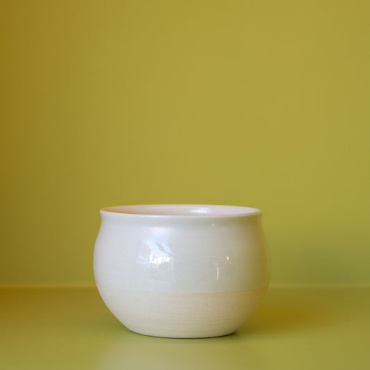 Cream Round Cup by Dustin Ryan Yu