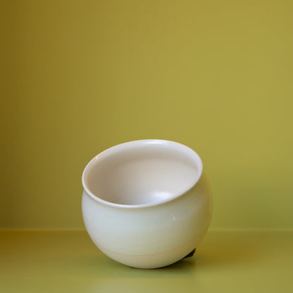 Cream Round Cup by Dustin Ryan Yu