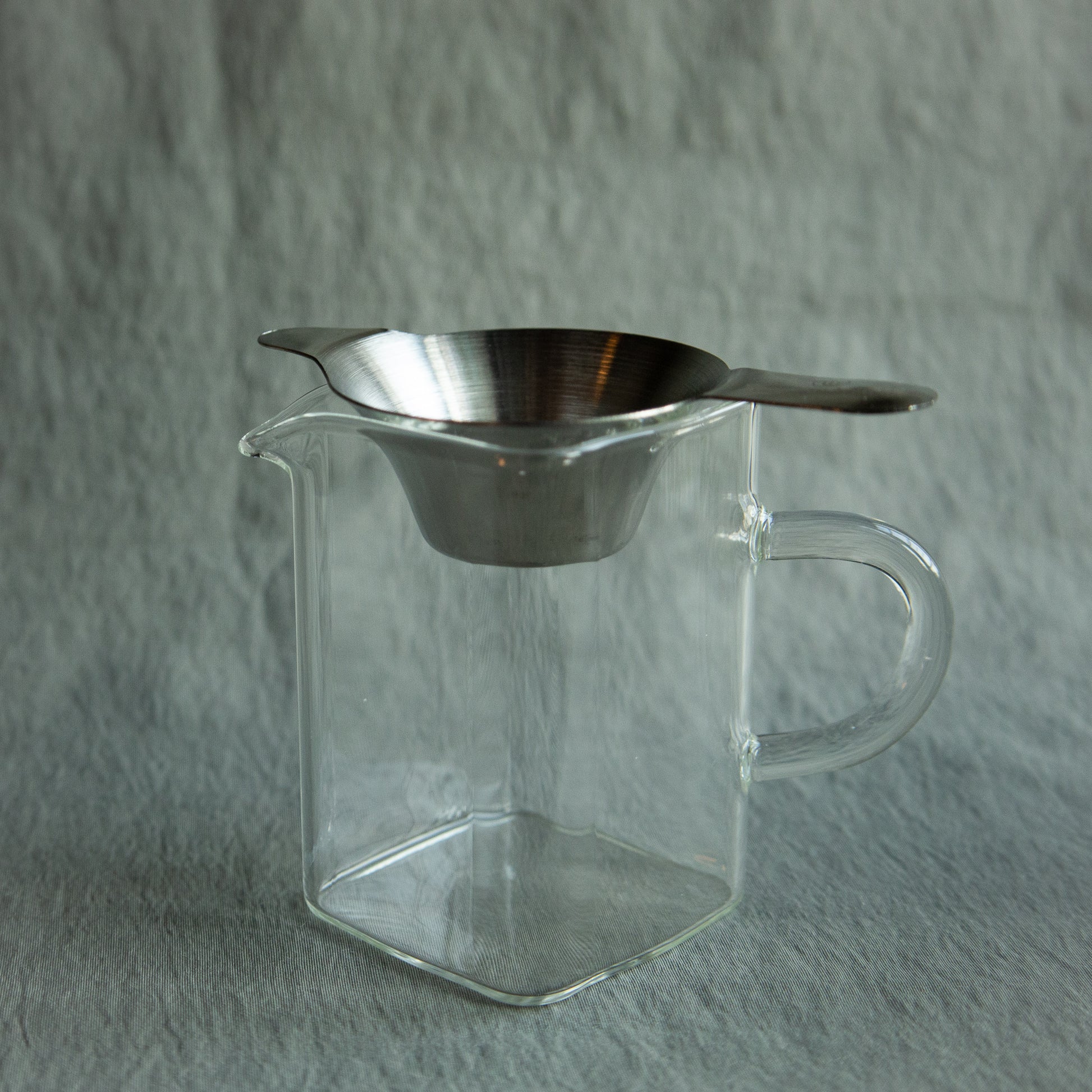 Small Square Light Glass Tea Pitcher - teawarehouse