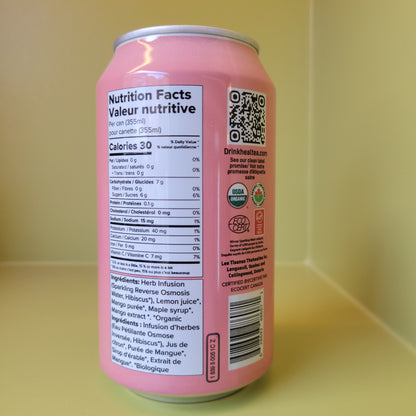 Healtea Hibiscus + Mango Sparkling Herbal Tea