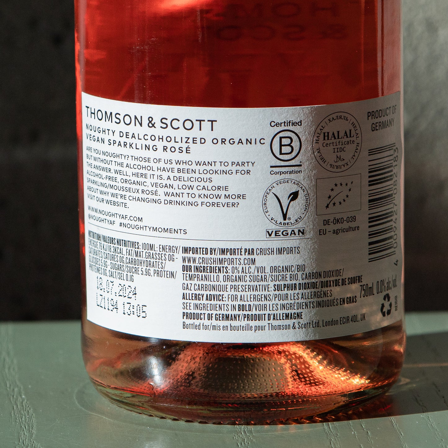 'Noughty' Sparkling Rosé by Thomson and Scott