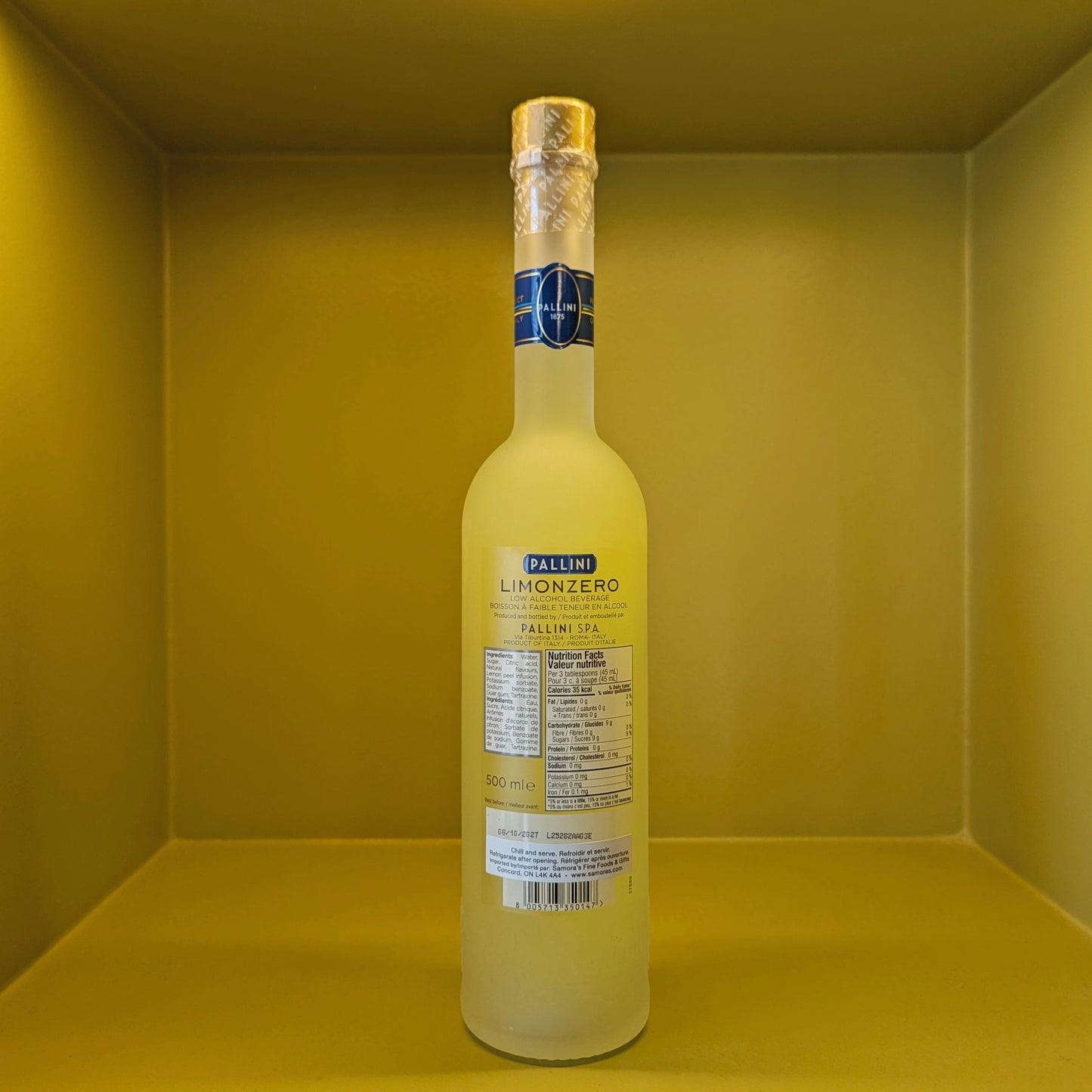 Pallini Limoncello (0.5% ABV)