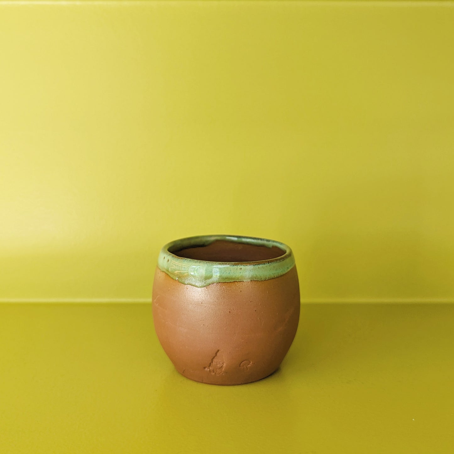 Laughing Gnome Unglazed Round Teacup