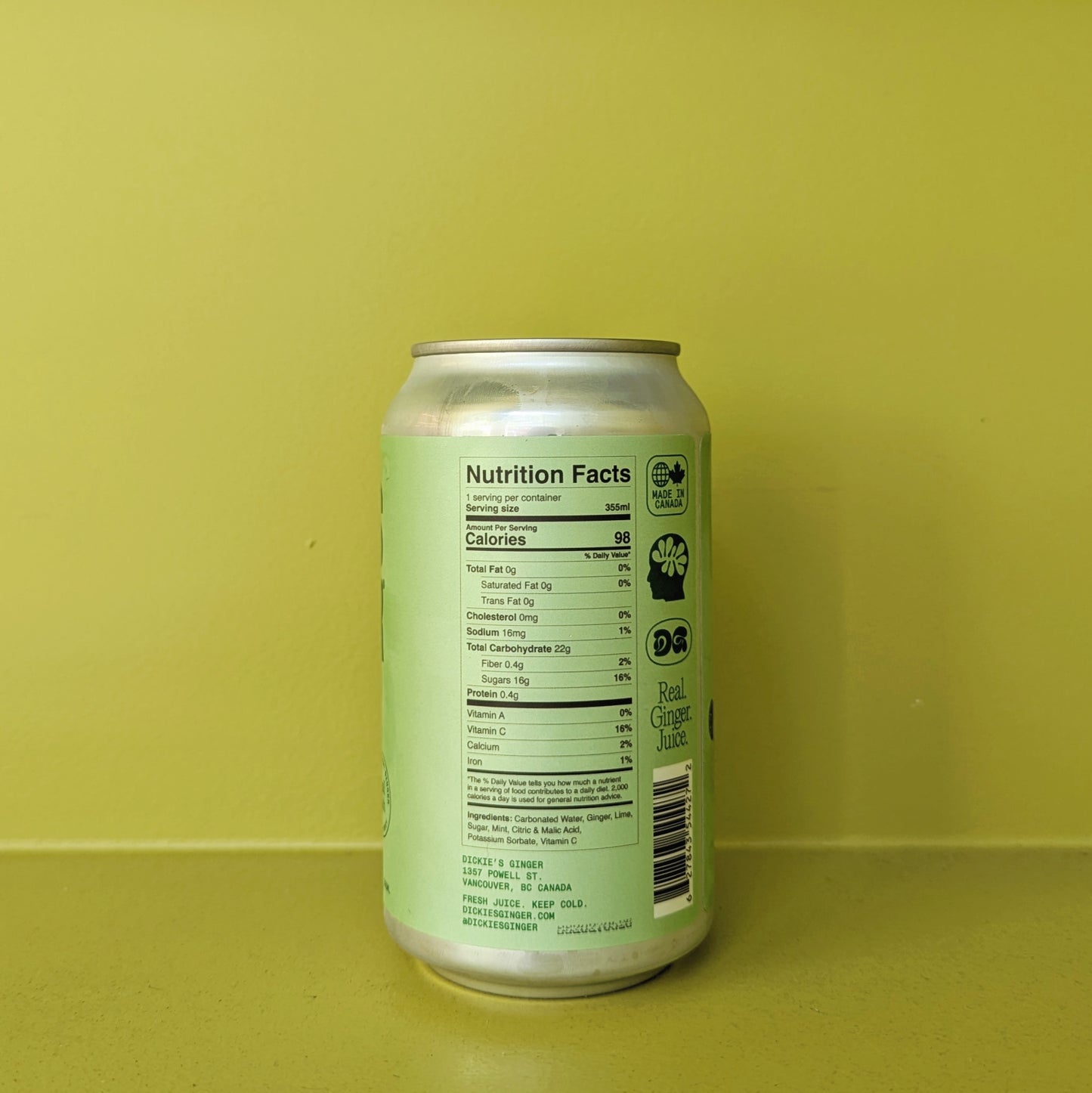 Dickie's Ginger ‘Lime + Mint’