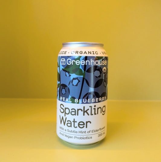 Greenhouse Probiotic Sparkling Water - Blueberry