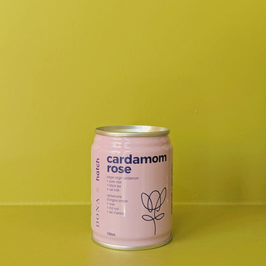 hatch x dona cardamom rose oat latte