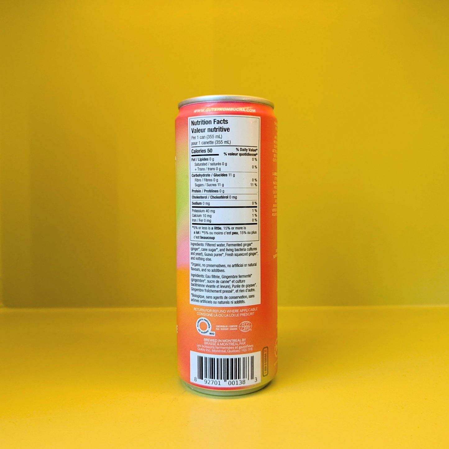 Gutsy Fermented Ginger Beer - Guava