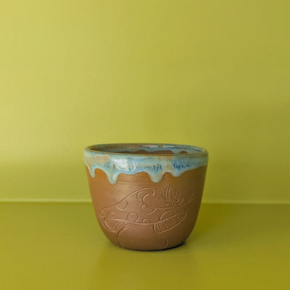 Laughing Gnome Unglazed Round Teacup
