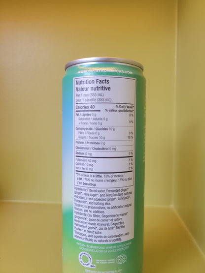 Gutsy Fermented Ginger Beer - Mojito