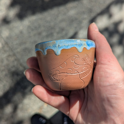 Laughing Gnome Unglazed Round Teacup