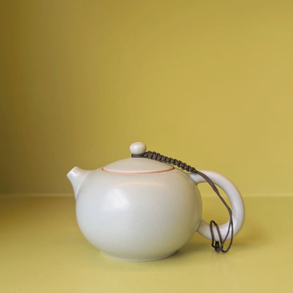 Matte Green Ruyao-Glazed Xishi Teapot 175ml