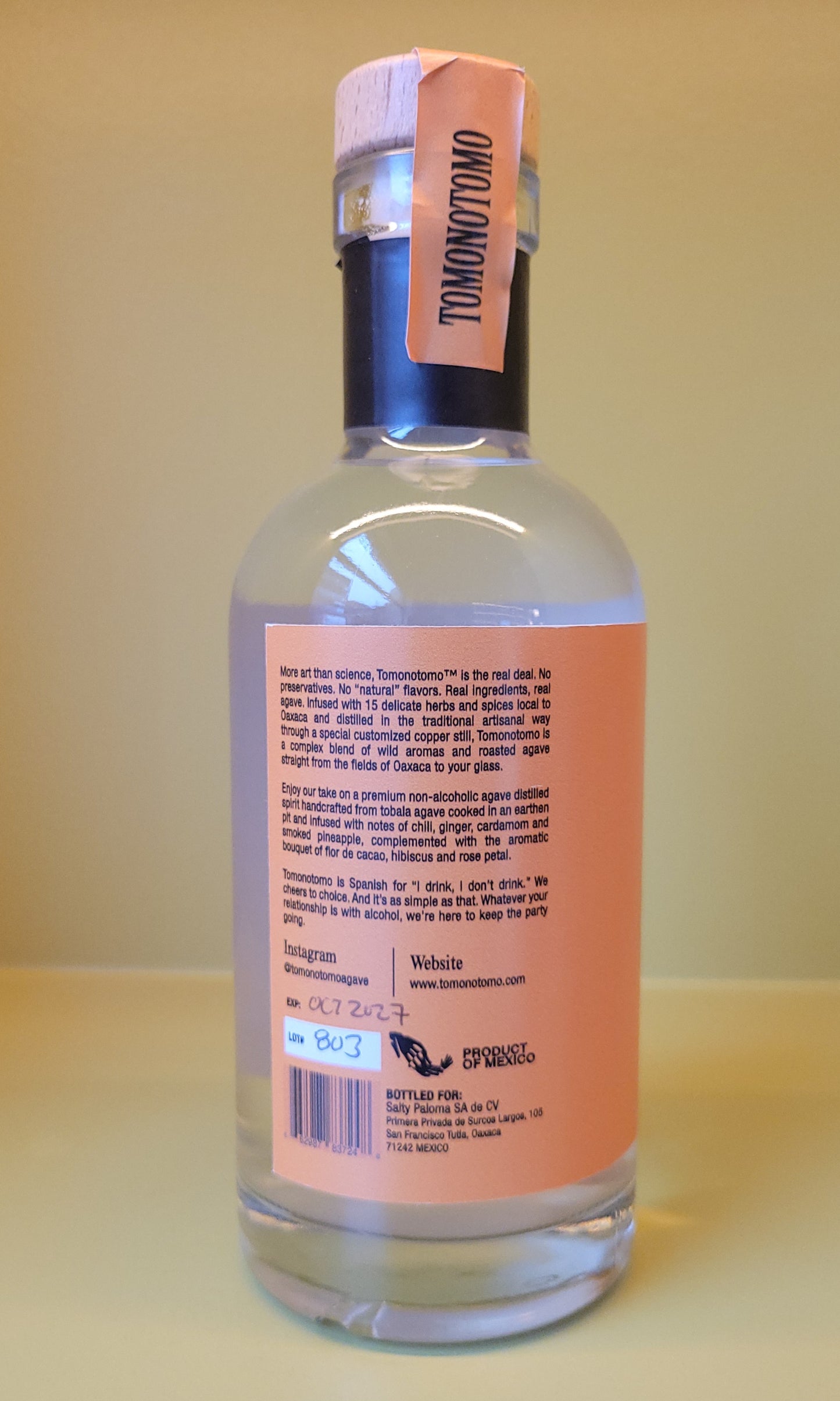 Tomonotomo Tobalá Non-alcoholic Agave Spirit