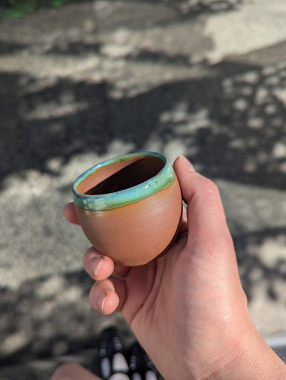 Laughing Gnome Unglazed Round Teacup