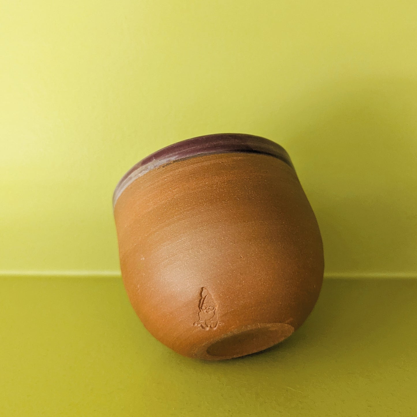 Laughing Gnome Unglazed Round Teacup